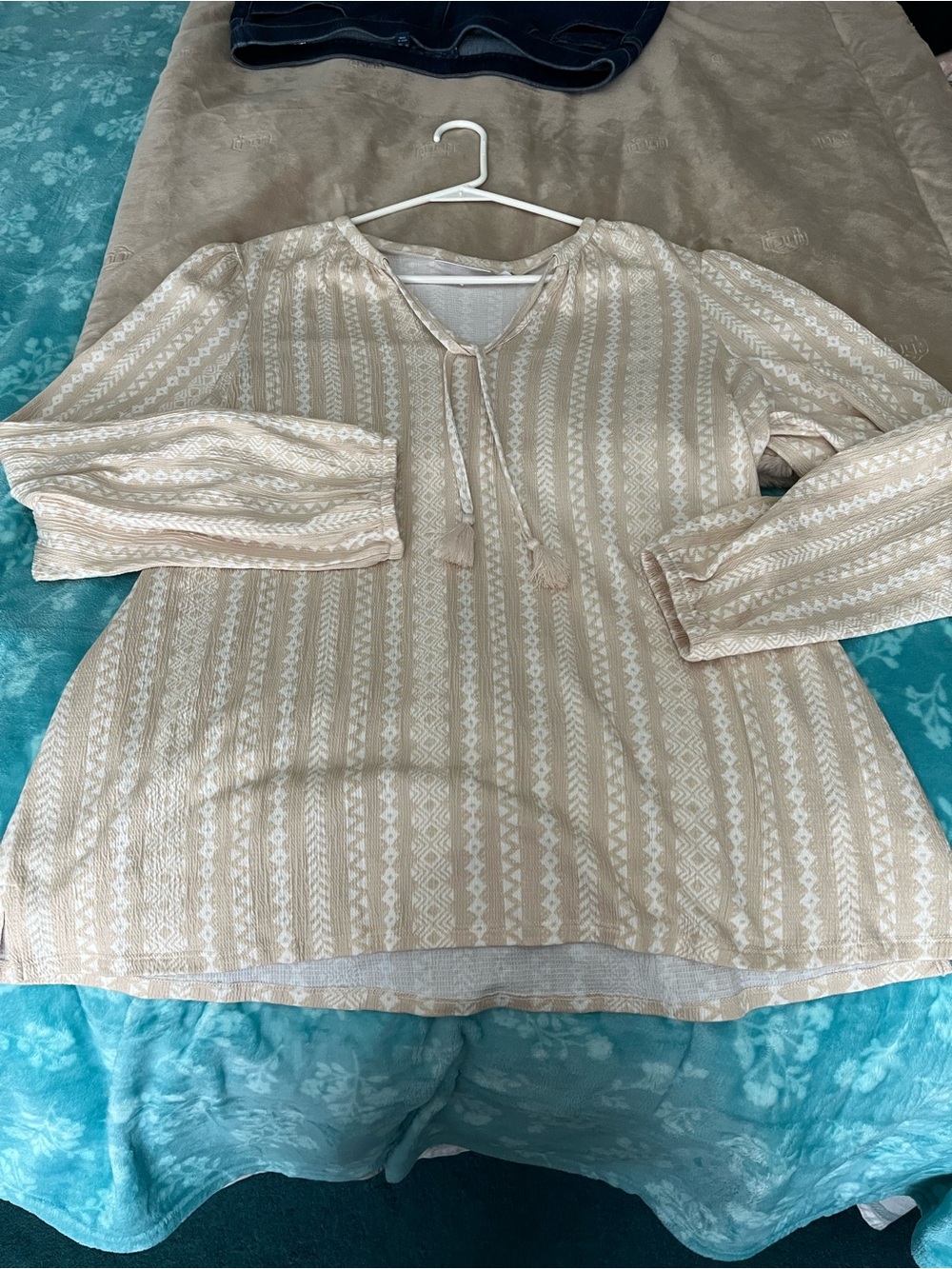 Belle Beach long sleeve Boho shirt